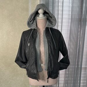 Gray Hooded Jacket